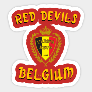 Belgium the red devils national teams fans Sticker